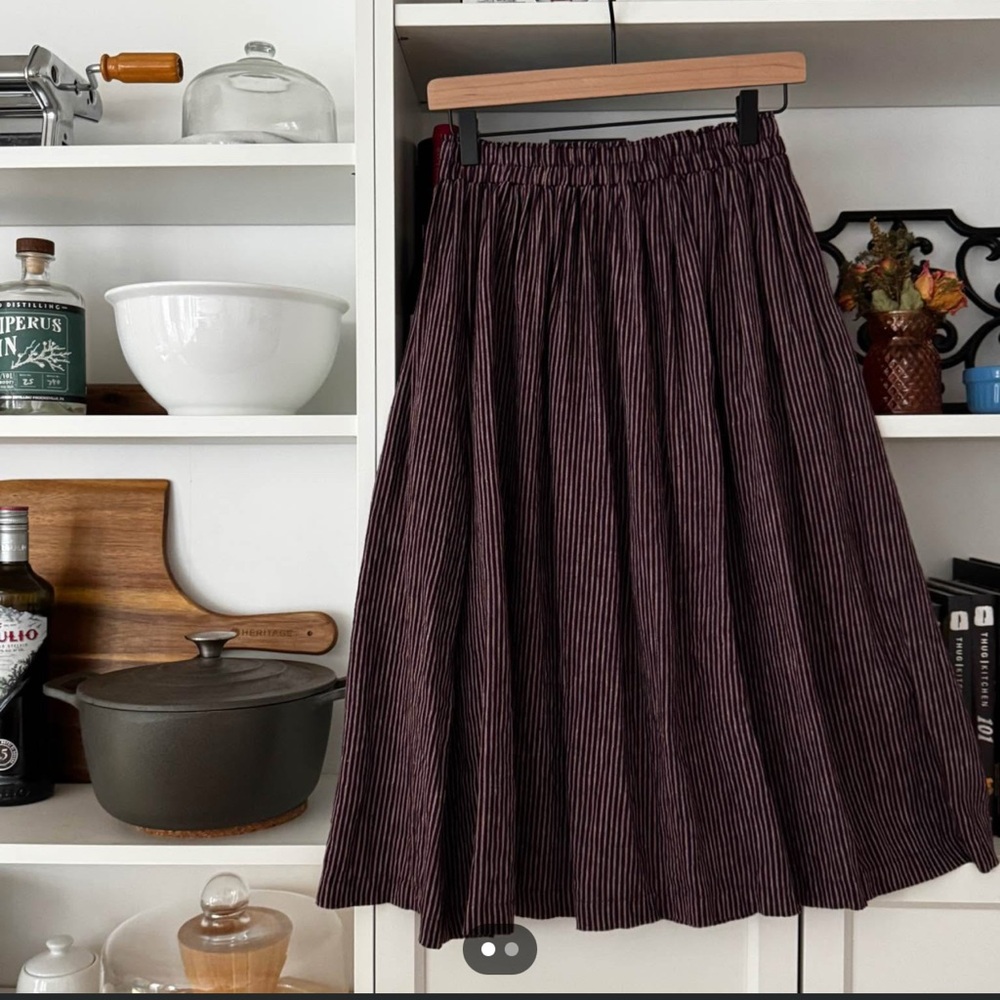 Pyne and Smith XS Cassis Stripe Skirt